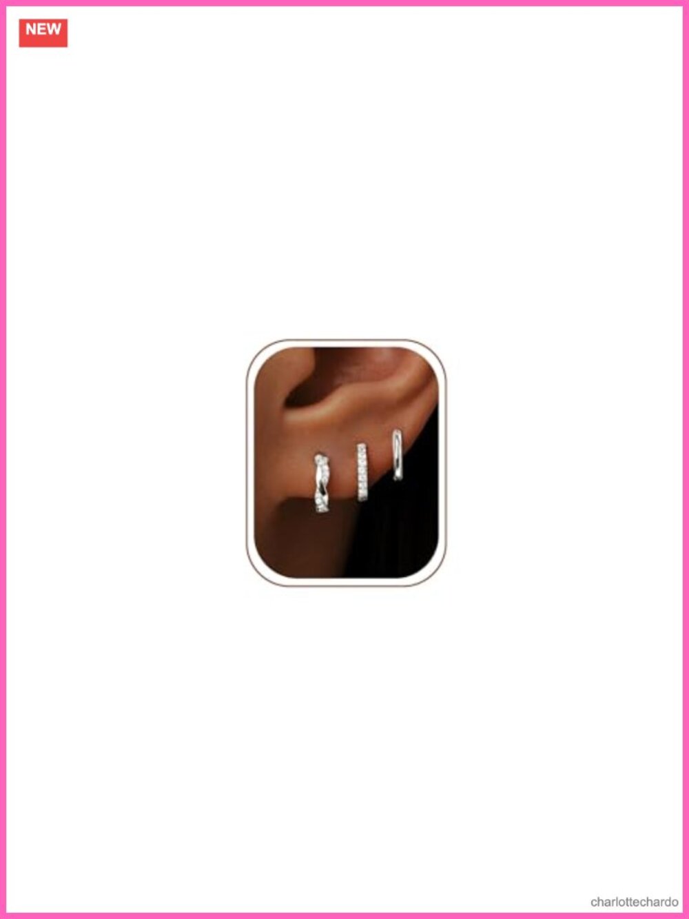 14K Gold Plated Huggie Hoop Earrings for Women, Hypoallergenic Sterling Silver